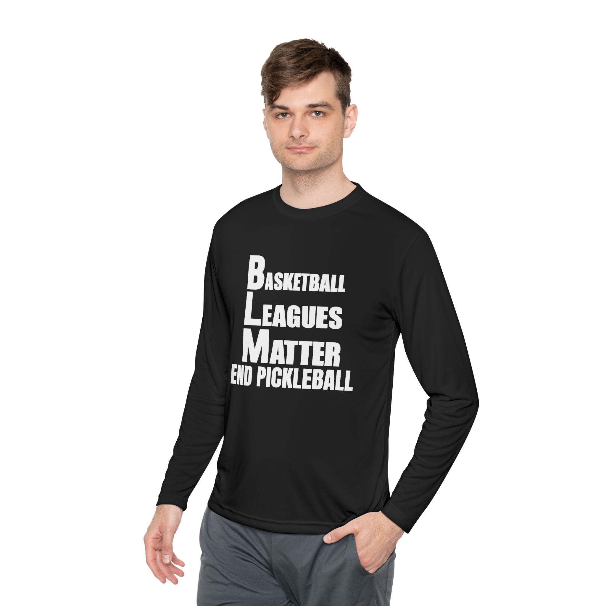 THE BASKETBALL LEAGUES MATTER – PREMIUM MEN’S LONG SLEEVE SHIRT