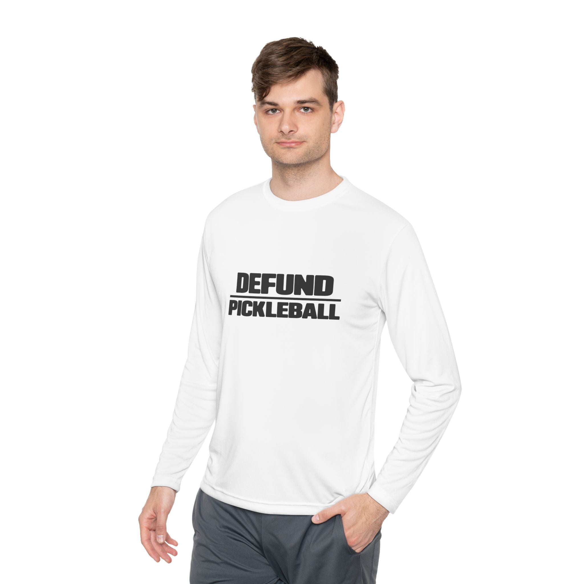 DEFUND PICKLEBALL – PREMIUM MEN’S LONG SLEEVE SHIRT