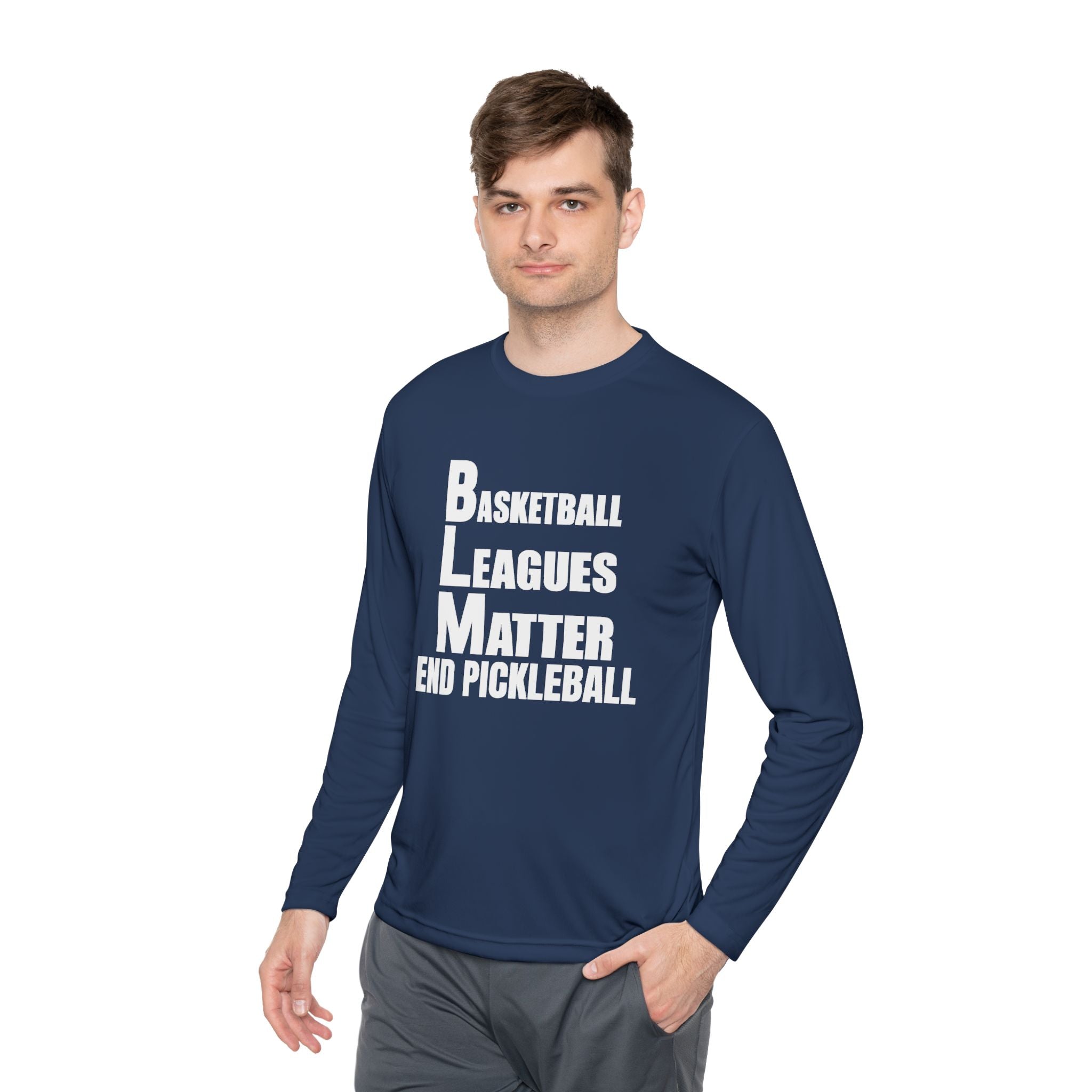THE BASKETBALL LEAGUES MATTER – PREMIUM MEN’S LONG SLEEVE SHIRT