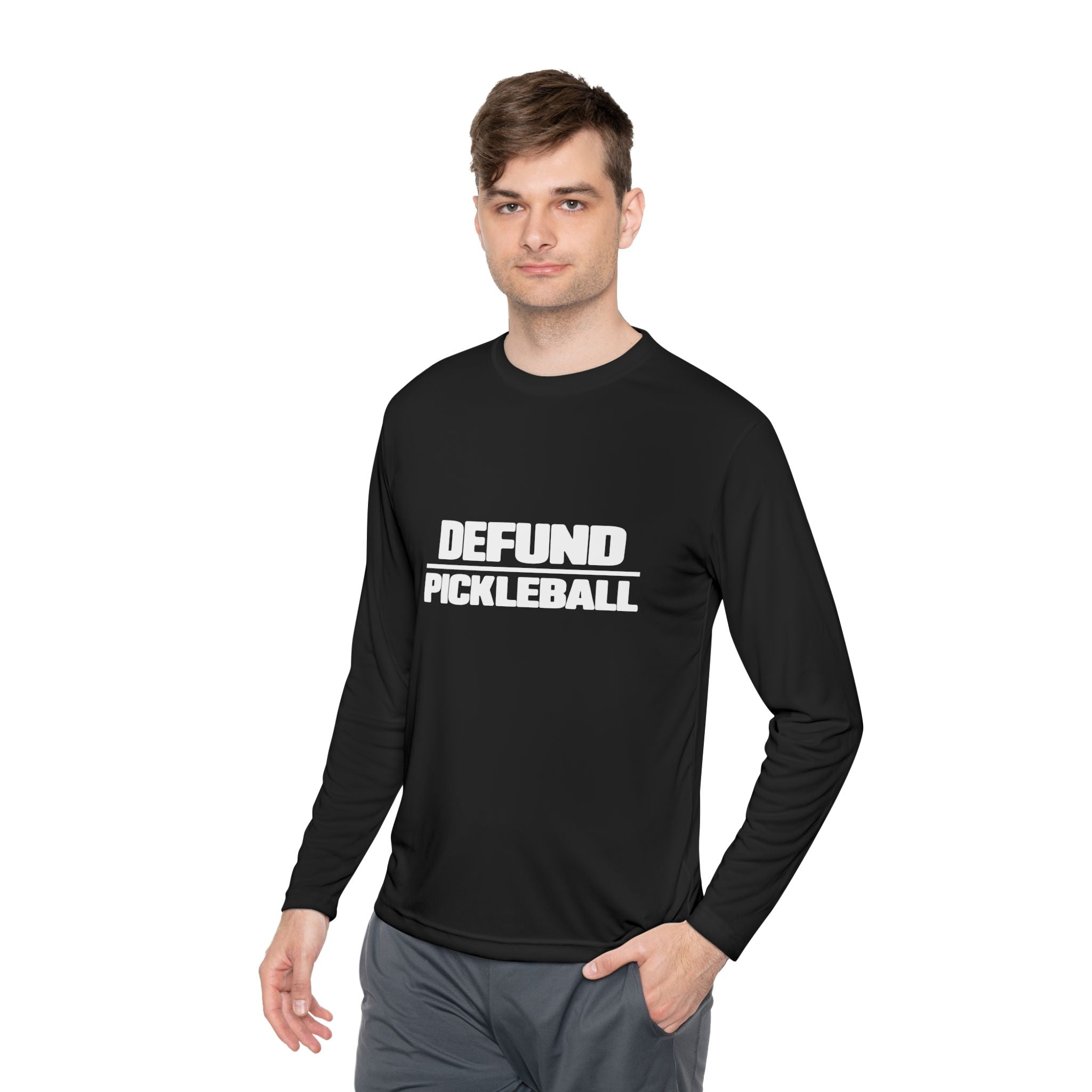 DEFUND PICKLEBALL – PREMIUM MEN’S LONG SLEEVE SHIRT