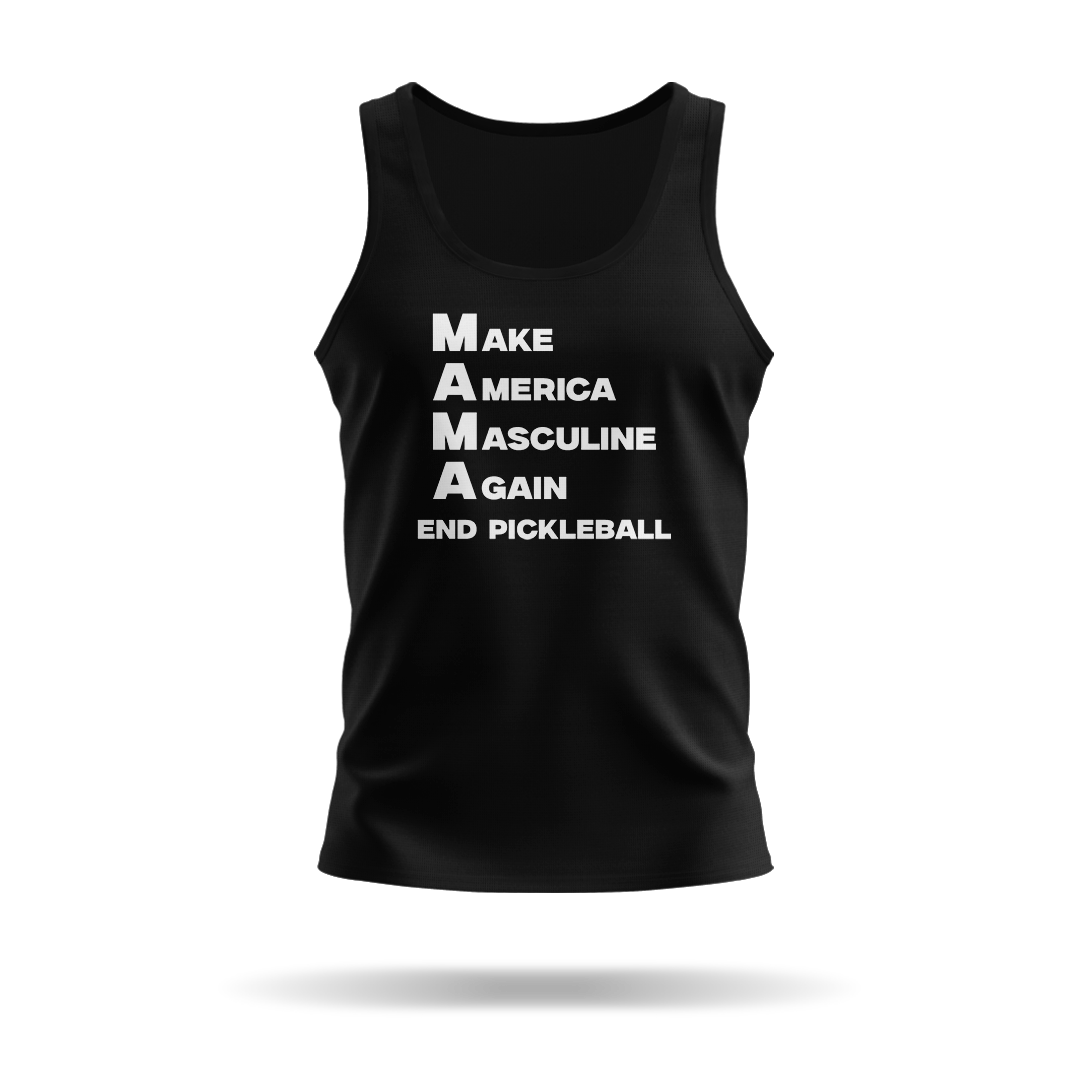 MAKE AMERICA MASCULINE AGAIN (M.A.M.A)– WOMEN’S TANK TOP