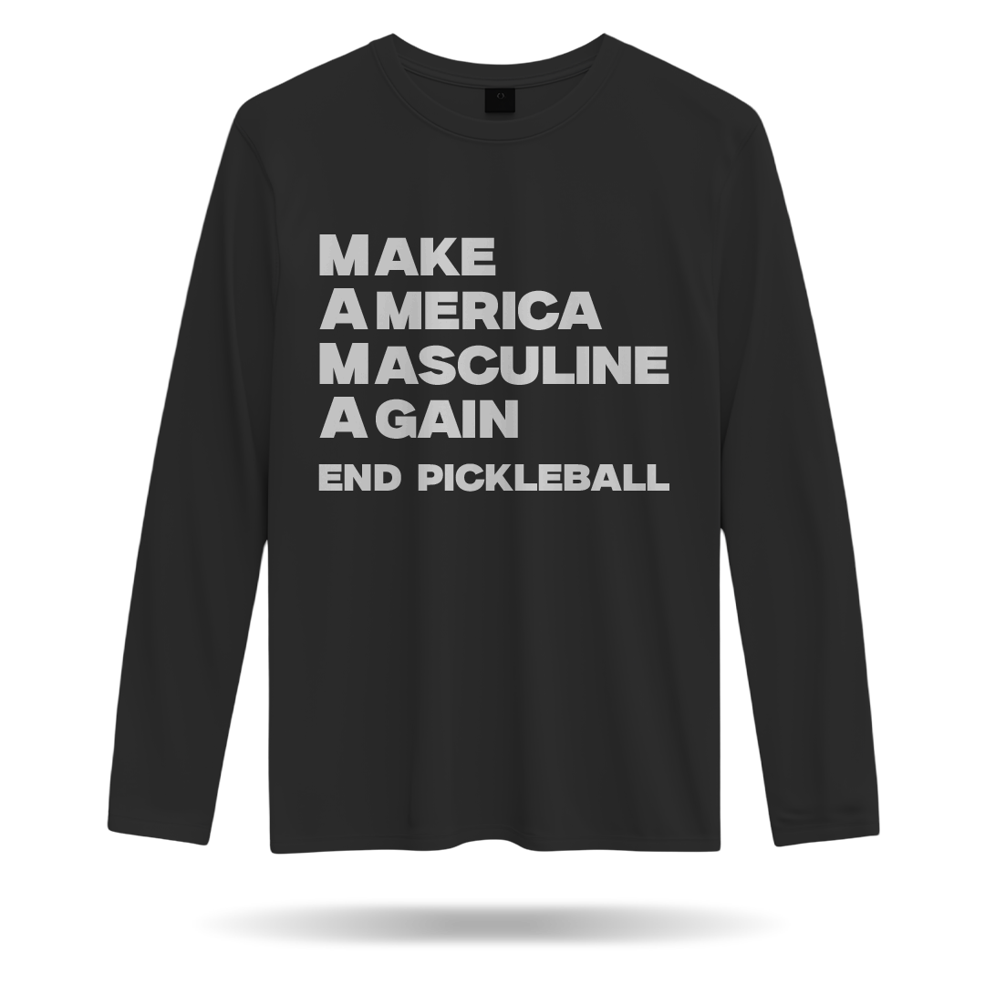 MAKE AMERICA MASCULINE AGAIN – MEN’S LONG SLEEVE SHIRT