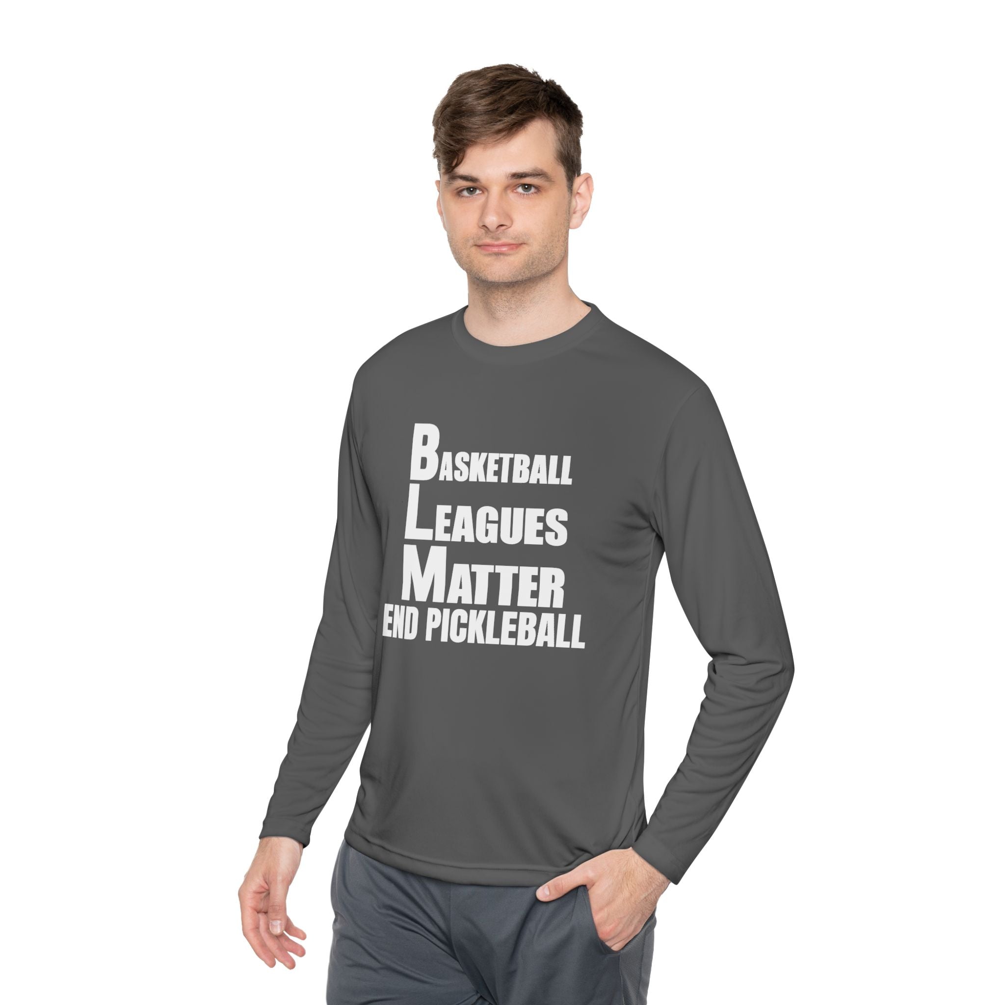 THE BASKETBALL LEAGUES MATTER – PREMIUM MEN’S LONG SLEEVE SHIRT