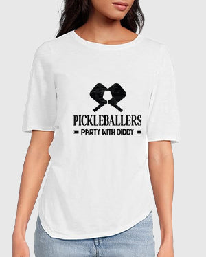 Pickleballers T‑Shirt — "Party With Diddy" Graphic Tee for Pickleball Fans