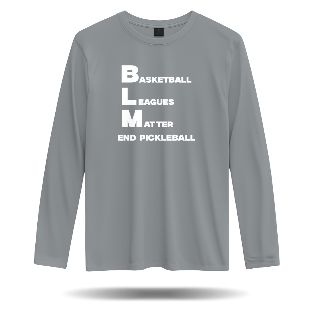 BASKETBALL LEAGUES MATTER (BLM) – MEN’S LONG SLEEVE SHIRT