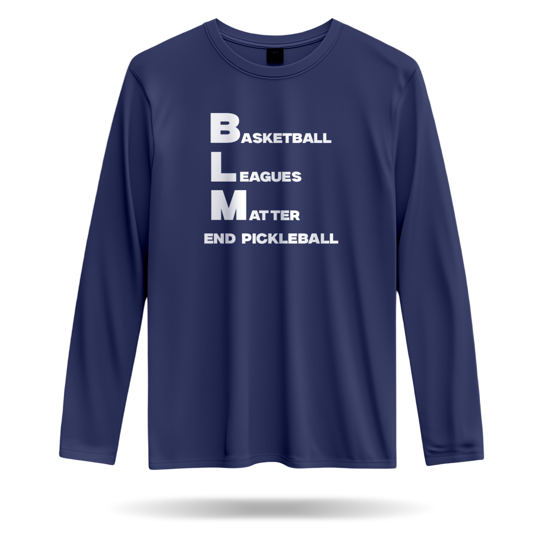 BASKETBALL LEAGUES MATTER (BLM) – MEN’S LONG SLEEVE SHIRT