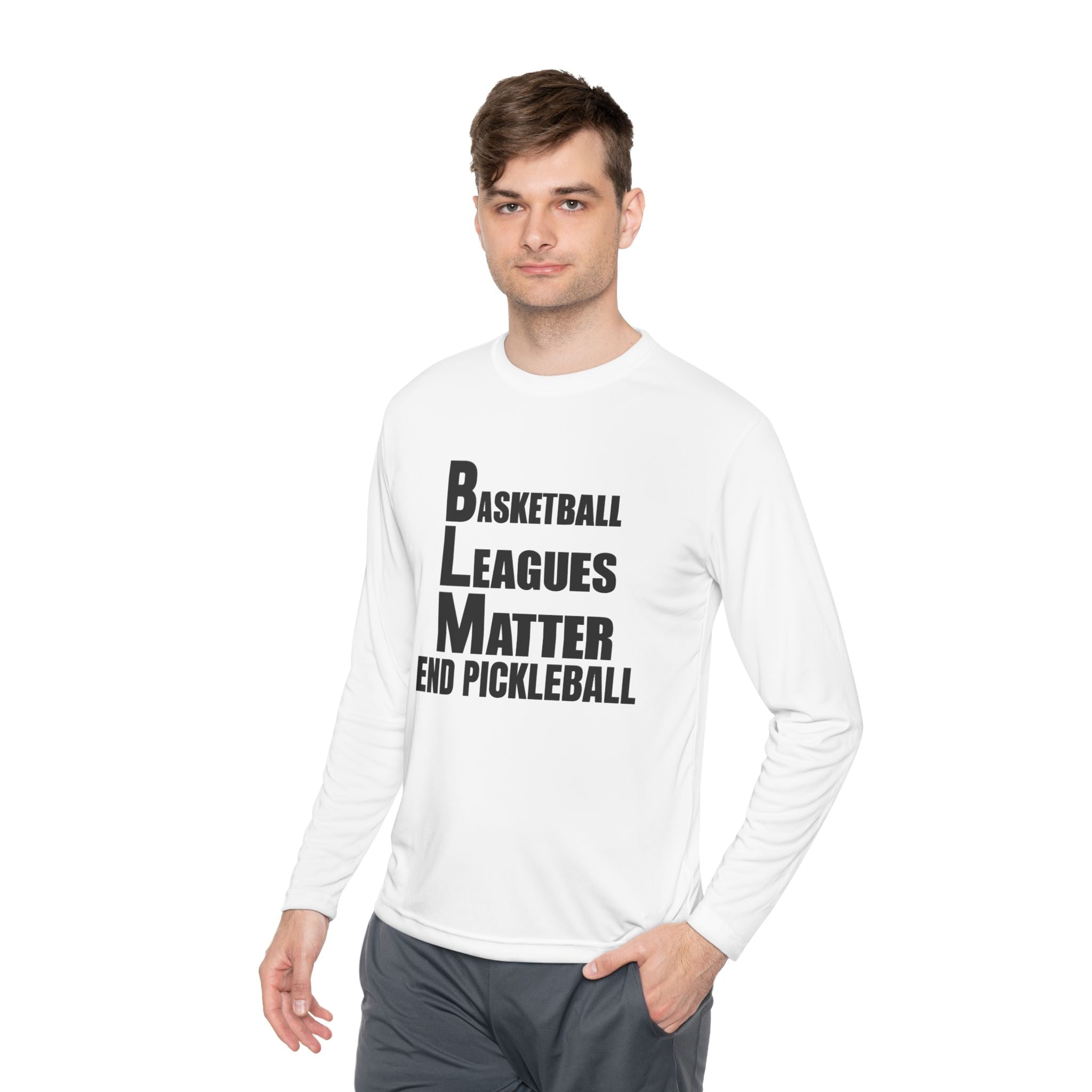 THE BASKETBALL LEAGUES MATTER – PREMIUM MEN’S LONG SLEEVE SHIRT