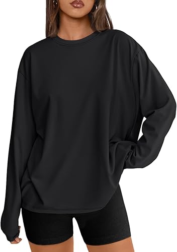 Trendy Queen Womens Oversized Long Sleeve T Shirts