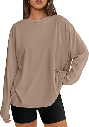 Trendy Queen Womens Oversized Long Sleeve T Shirts