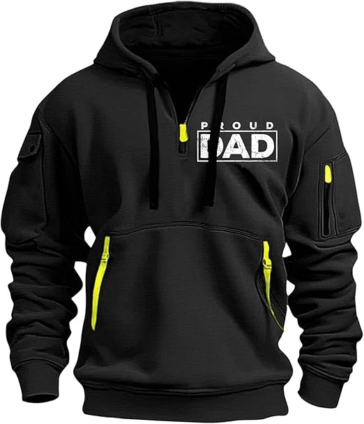 Men's Cargo Hoodie Drawstring Pullover Fall Long Sleeve Hooded Sweatshirt Jacket With Pockets, M-3XL