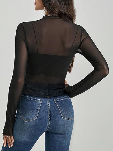 SOFIA'S CHOICE Women Long Sleeve Shirt Spring Going Out Fall Winter Sexy Top