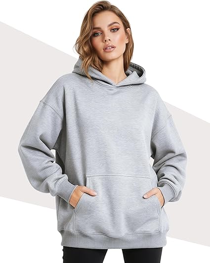 3 Pack Women's Oversized Hoodies Lightweight Fleece Sweatshirts Long Sleeve Sweaters with Pocket Pullovers Top