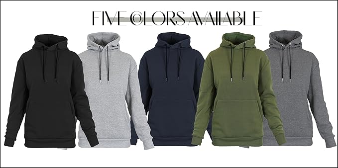 3PK Womens Loose Fit Fleece Hoodie