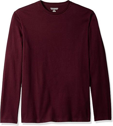 Essentials Slim-Fit Long Sleeve Shirt for Men, Pocket and No Pocket Styles