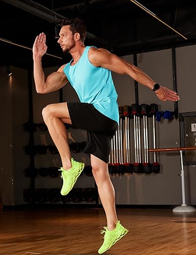 TACVASEN Men's Workout Tank Tops Sleeveless UPF 50+ Summer Sun Shirts Quick Dry for Running Swim Gym Beach