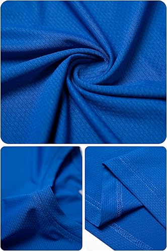 Men’s Short Sleeve Quick Dry Moisture Wicking Active Crew Neck T Shirt - Athletic Running Gym Workout Tee