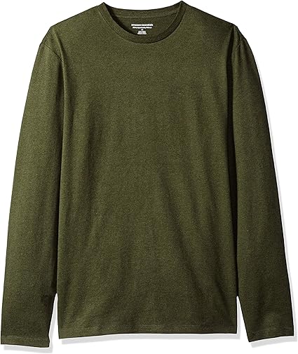 Essentials Slim-Fit Long Sleeve Shirt for Men, Pocket and No Pocket Styles