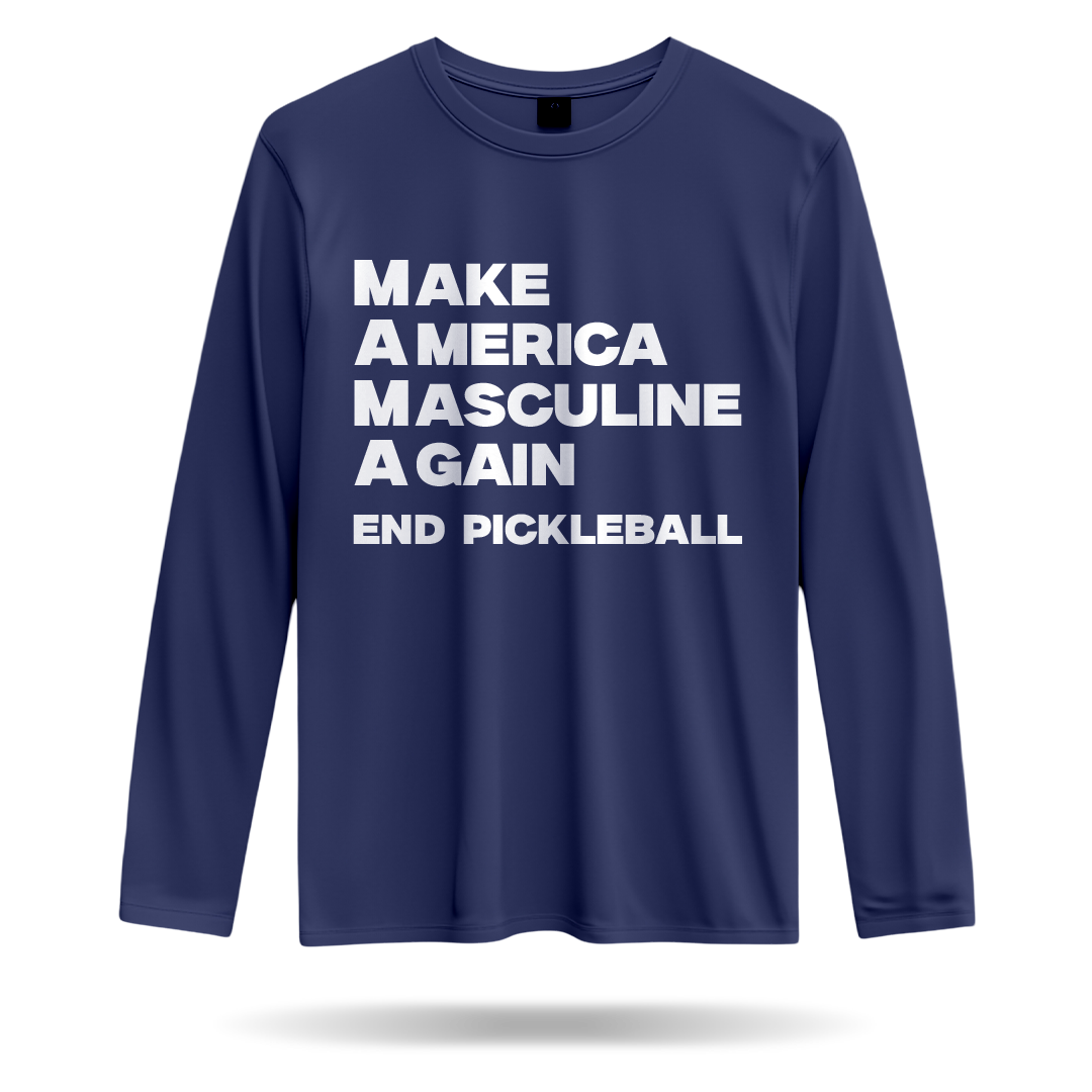 MAKE AMERICA MASCULINE AGAIN – MEN’S LONG SLEEVE SHIRT
