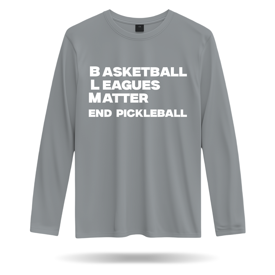 BASKETBALL LEAGUES MATTER  – MEN’S LONG SLEEVE SHIRT