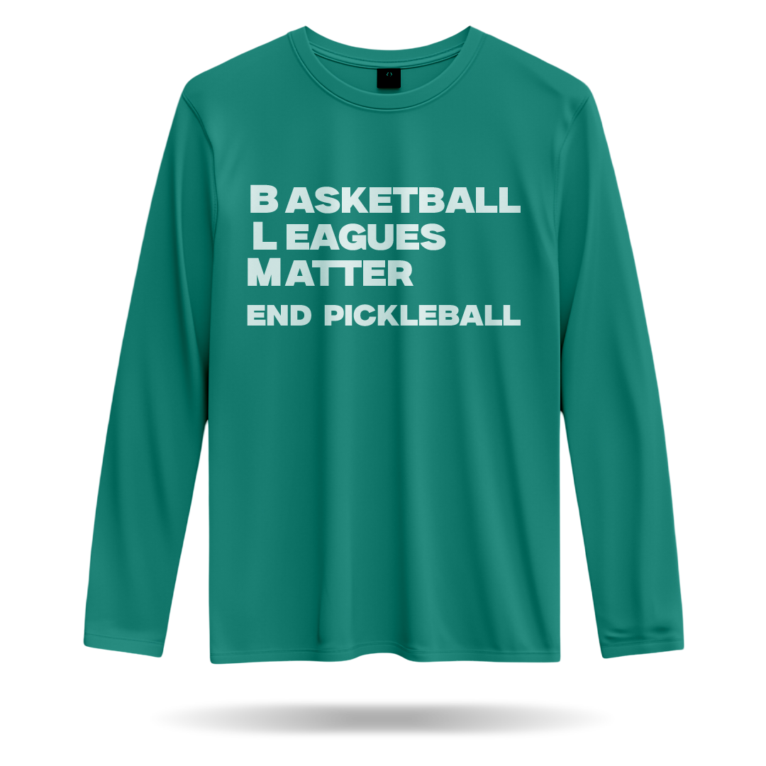 BASKETBALL LEAGUES MATTER  – MEN’S LONG SLEEVE SHIRT