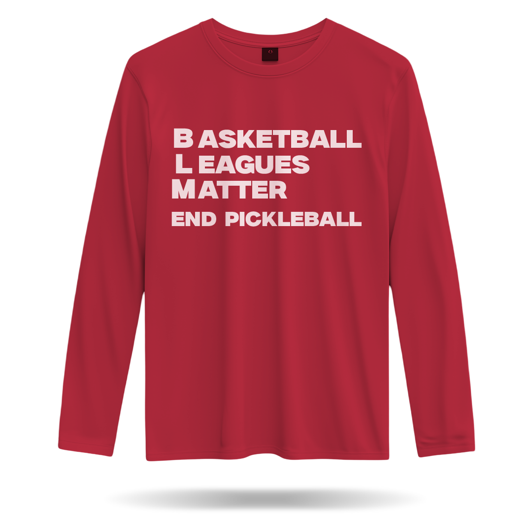 BASKETBALL LEAGUES MATTER  – MEN’S LONG SLEEVE SHIRT