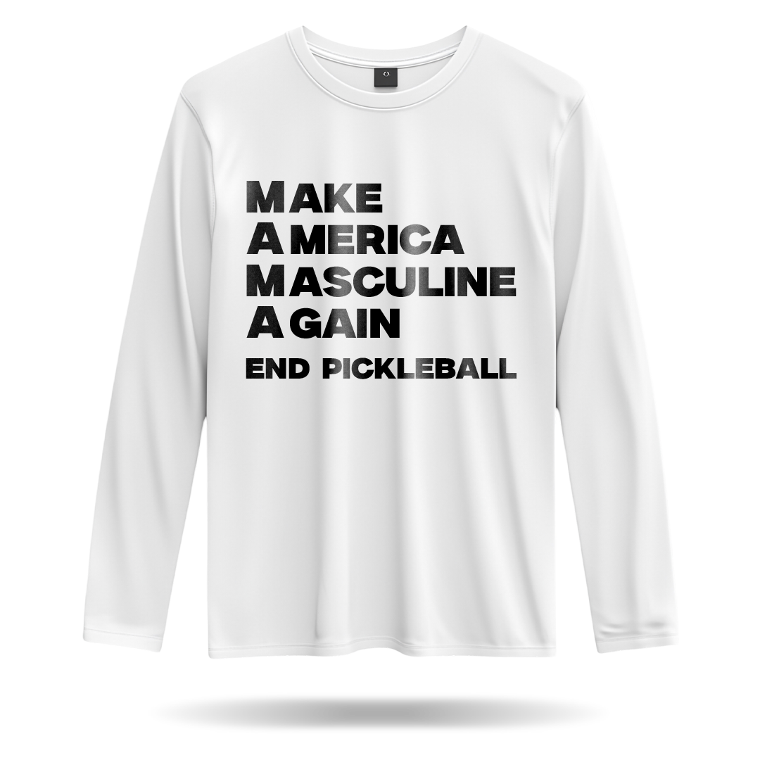 MAKE AMERICA MASCULINE AGAIN – MEN’S LONG SLEEVE SHIRT