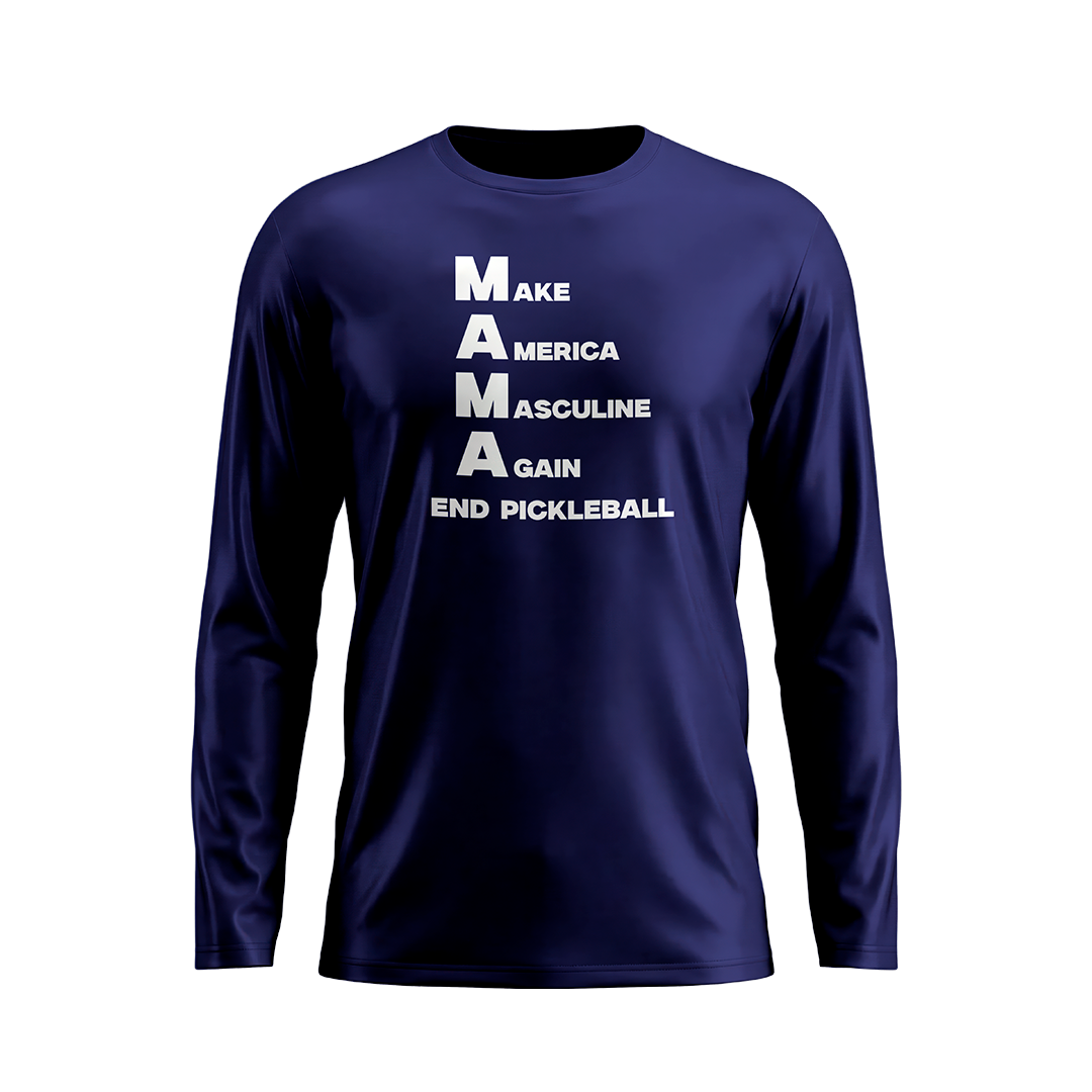 MAKE AMERICA MASCULINE AGAIN (M.A.M.A.) – MEN’S GRAPHIC LONG SLEEVE SHIRT