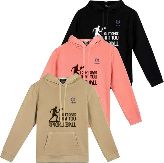 3 Pack: Women's Fleece Long-Sleeve Pullover Hoodie Active Sweatshirt Kangaroo Pocket