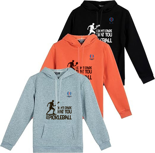 3 Pack: Women's Fleece Long-Sleeve Pullover Hoodie Active Sweatshirt Kangaroo Pocket